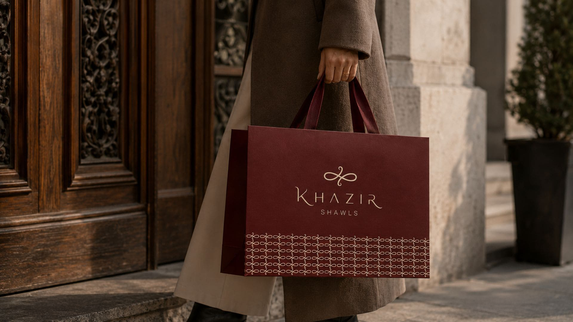 Brand identity design for KHAZIR SHAWLS