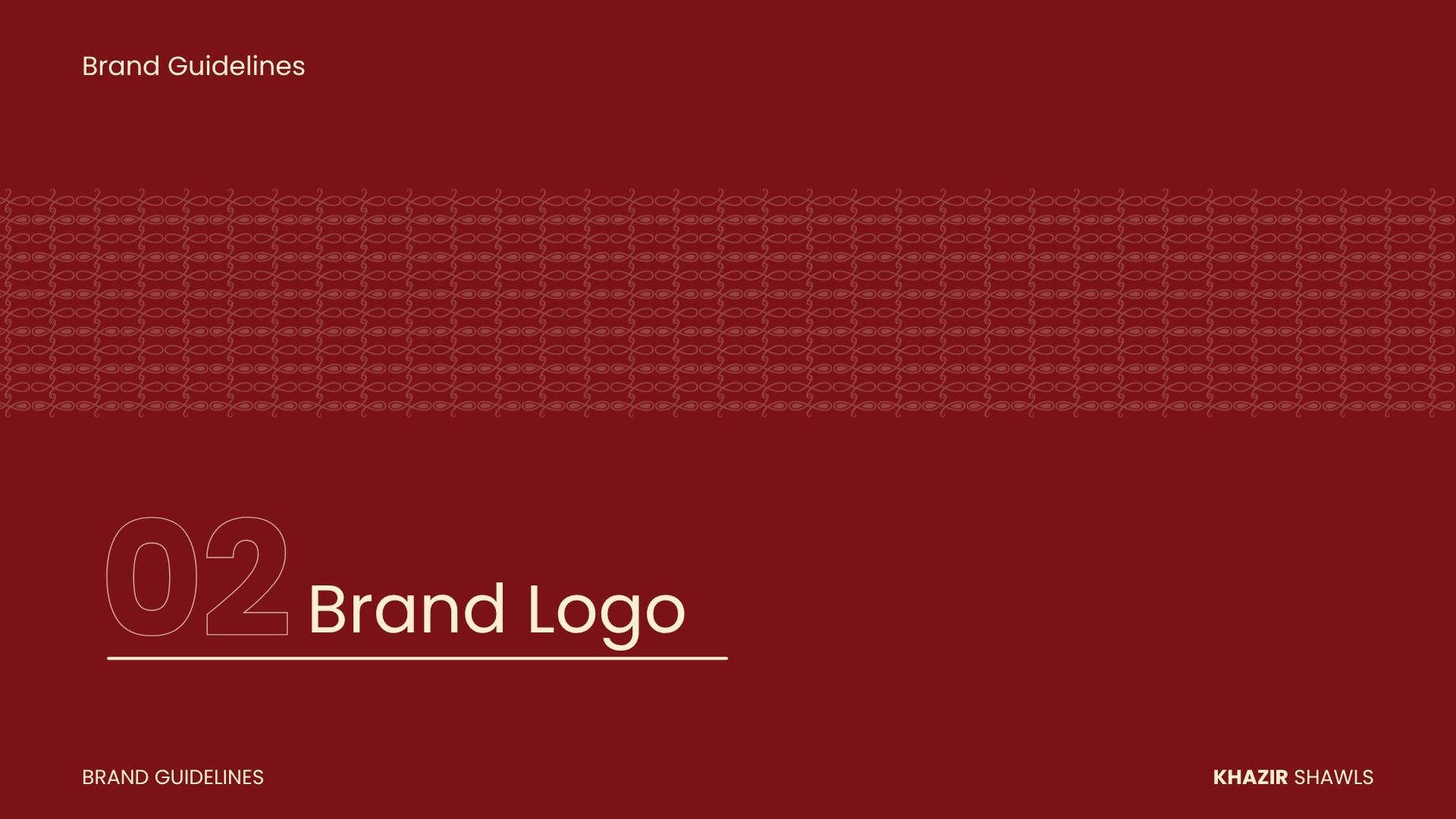 Brand identity design for KHAZIR SHAWLS gallery image 3